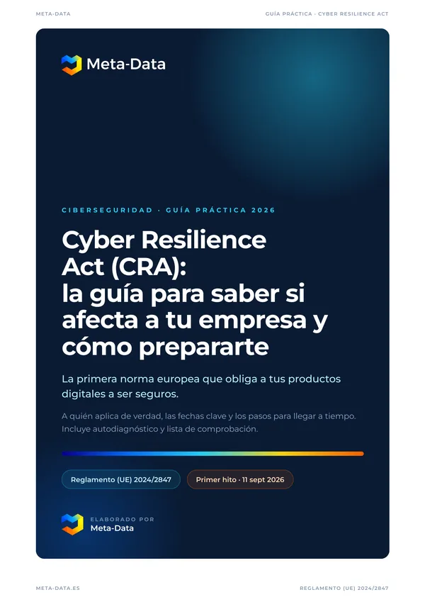 Portada de la guía práctica del Cyber Resilience Act de Meta-Data